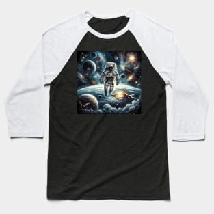 Astronaut Wanderer: Authentic Spacewalk Baseball T-Shirt
